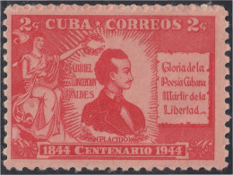 Cuba 294 1945 Gabriel De La Concepción Valdés MH - Sonstige & Ohne Zuordnung