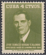 Cuba 476 1958 José Ignacio Rivero Alonso MNH - Sonstige & Ohne Zuordnung