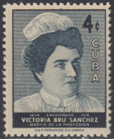 Cuba 456 1957 Victoria Bru Sánchez MNH - Andere & Zonder Classificatie