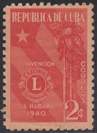 Cuba 263 1940 Lions International Convención En La Habana MNH - Sonstige & Ohne Zuordnung