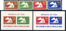 FAU3 Cuba 554/55 + A 230/31 + HB 19/20 1961 XV Asamblea De La ONU MNH - Sonstige & Ohne Zuordnung