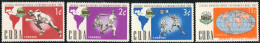 DEP1 Cuba 635/38 1962 Juegos Universitarios Latinoamericanos MNH - Altri & Non Classificati