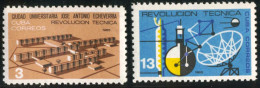 MED/VAR2 Cuba 829/30 1965 Revolución Técnica Ciudad Universitaria José Antonio - Andere & Zonder Classificatie