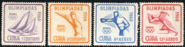 BA2/DEP1 Cuba 532/33 + A 212/13 1960 Olimpiadas Roma MNH - Otros & Sin Clasificación