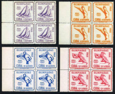 BA1/DEP3 Cuba 532/33 + A 212/13 Bl.4 1960 Olimpiadas Roma MNH - Altri & Non Classificati