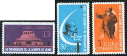 FL1/FAU4  Cuba 765/67 1964 40º Aniversario De La Muerte De Lenin MNH - Other & Unclassified