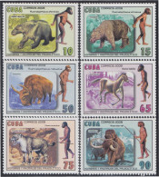 Cuba 4609/14 2008 Hombres Y Animales Prehistóricos MNH - Altri & Non Classificati
