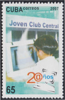 Cuba 4476 2007 20 Años Del Joven Club Central MNH - Altri & Non Classificati