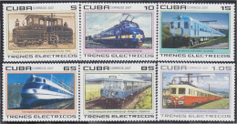 Cuba 4414/19 2007 Trenes Eléctricos MNH - Other & Unclassified