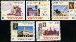 Cuba 3889/93 2000 2000 Exposición Mundial Filatélica MAdrid 2000 MNH - Sonstige & Ohne Zuordnung