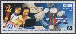 Cuba 4217 2005 5 Años Del Ministerio De Informática Y Telecomunicación MNH - Altri & Non Classificati