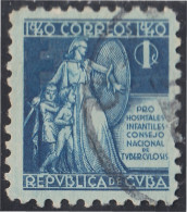 Cuba Beneficencia 3 1940 Consejo Nacional De Tuberculosis Para La Infancia Usa - Altri & Non Classificati