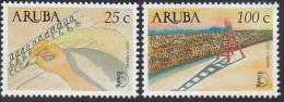 Upaep Aruba 293/94 2002 Ejercicio De Escritura Muro Escrito MNH - Altri - America