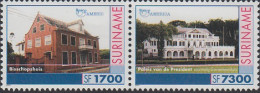 Upaep Suriname 1601/02 2001 Diócesis Palacio Presidencial MNH - Altri - America