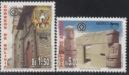 Upaep Bolivia 1101/02 2001 Iglesia Franciscana Tiahuanaco MNH - Altri - America