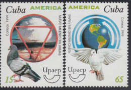 Upaep Cuba 3838/39 1999 Paloma Y Explosión Tierra MNH - Altri - America