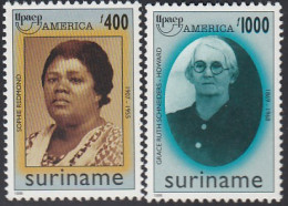 Upaep Suriname 1497/98 1998 Seophie Redmon Grace Ruth Schneiders MNH - Altri - America