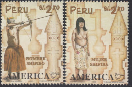 Upaep Perú 1105/06 1996 Mujer Shipiba Hombre Shipiba MNH - Altri - America