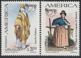 Upaep Uruguay 1594/95 1996 Gaucho Campesina MNH - Altri - America