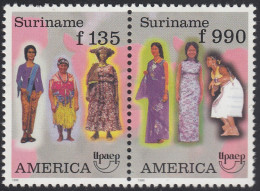 Upaep Suriname 1403/04 1996 Mujeres Campesinas Y De Ciudad MNH - Altri - America
