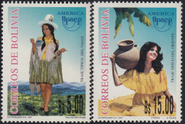 Upaep Bolivia 965/66 1996 Traje Típico Del Valle Y Oriental MNH - Altri - America