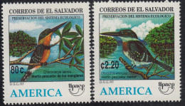 Upaep El Salvador 1240/41 1995 Chloroceryle Aenea Y Americana MNH - Altri - America