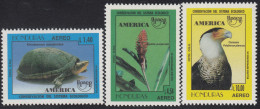 Upaep Honduras 859AO/859AQ 1995 Kinosternon Alpinia Polyborus Pájaro Bird Faun - Altri - America