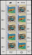 Upaep Venezuela 1719/20 1994 Mini Hoja Camioneta Y Avión Postal MNH - Altri - America