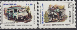 Upaep Honduras 856A/856B 1994 Correo En Coche Y Motocicleta Car Motorcycle MNH - Altri - America