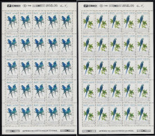 Upaep Brasil 2136/37 1993 Hojas Completas Anodorhynchus Pájaros Bird Papagayos - Altri - America