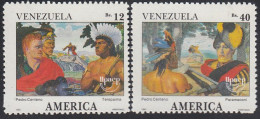 Upaep Venezuela 1540/41 1991 Terepaima Rodriguz Suárez Paramaconi 1991 MNH - Altri - America