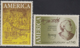 Upaep Uruguay 1367/68 1991 Río De La Plata Américo Vespuccio MNH - Altri - America