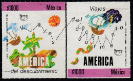 Upaep Mexico 124 1991 Carabela Tierra Con Palmeras Serpiente MNH - Altri - America