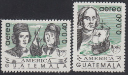 Upaep Guatemala 839/40 1991 Colón Pinzón Carabela Sta María MNH - Altri - America