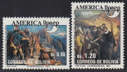 Upaep Bolivia 781/82 1991 Ntra Sra De La Paz Chuquiago MNH - Altri - America