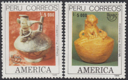 Upaep Perú 913/14 1989 Medicina Y Cirugía Precolombina MNH - Altri - America