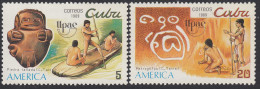 Upaep Cuba 2952/53 1989 Piedra Tallada Petroglifos MNH - Altri - America