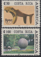 Upaep Costa Rica 518/19 1989 Madera Esfera MNH - Altri - America