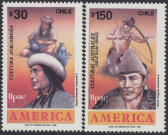 Upaep Chile 923/24 1989 Cultura Atacameña Y Austral MNH - Altri - America