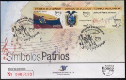 Upaep Ecuador 2259/61 2010  Símbolos Patrios SPD FDC Sobre Primer Día - Autres - Amérique