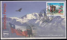 Upaep Chile 1961 2010 Símbolos Patrios Bird Fauna  SPD FDC Sobre Primer Día - Altri - America