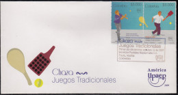 Upaep Colombia 1501/02 2009 Chaza Con Bombo Tabla Mano SPD FDC Sobre Primer Dí - Altri - America