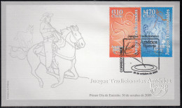 Upaep Chile 1918/19 2009 Juegos Tradicionales Horse SPD FDC Sobre Primer Día - Altri - America