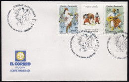 Upaep Uruguay 2377/78 2008 Fiestas Nacionales SPD FDC Sobre Primer Día - Altri - America