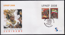 Upaep Suriname HB 168 2008 Carnaval Fiestas Nacionales SPD FDC Sobre Primer Dí - Altri - America