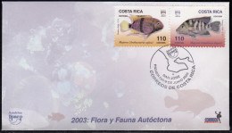 Upaep Costa Rica 722/23 2003 Archocentrus Astatheros SPD FDC Sobre Primer Día - Altri - America