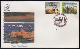 Upaep Bolivia 2422/23 2003 Chenopodium Lama Guanicoe SPD FDC Sobre Primer Día - Altri - America