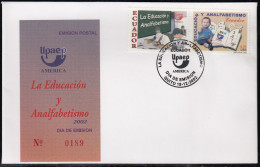 Upaep Ecuador 1694/95 2002 Alumnos En Clase SPD FDC Sobre Primer Día - Altri - America
