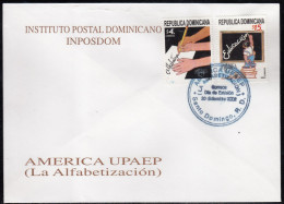 Upaep Rep. Dominicana 1478/79 2002 Alfabetización SPD FDC Sobre Primer Día - Altri - America