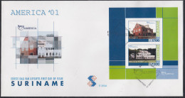 Upaep Suriname HB 88 2001 Diócesis SPD FDC Sobre Primer Día - Altri - America